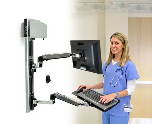 Ergotron LX Wall Mount System - Support Ergotron - visuel 1 - hello RSE - Installation flexible