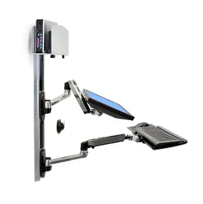 Ergotron LX Wall Mount System - Support Ergotron - visuel 1 - hello RSE - Montage ergonomique