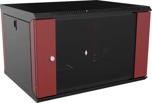 LOGON PROFESSIONAL RUC07U45BR étagère 7U Rack monté sur le mur Noir, Rouge - Rack et Armoire - visuel 1