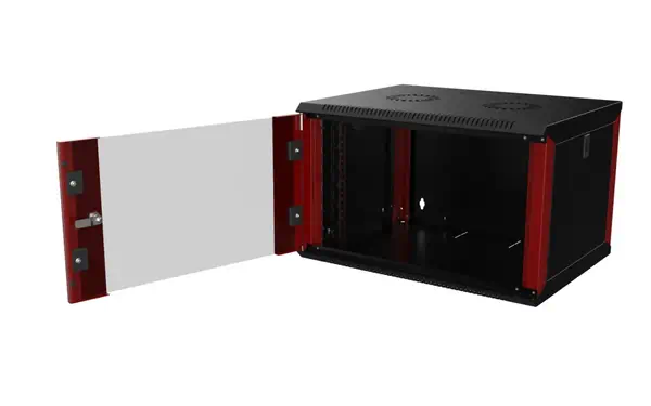 LOGON PROFESSIONAL RUC07U45BR étagère 7U Rack monté sur le mur Noir, Rouge - Rack et Armoire - visuel 2