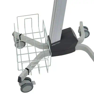 Ergotron NF Cart Wire Basket Kit Chrome - Accessoire Vidéoprojecteur - visuel 2