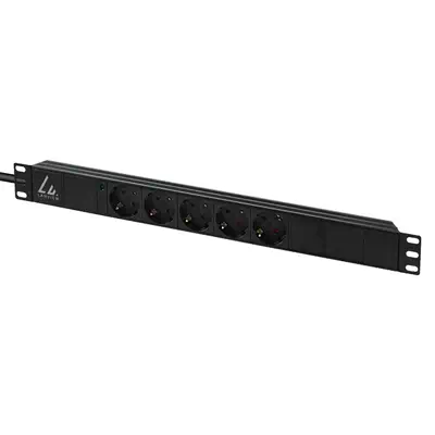 Lanview LVR-3MSCH-LIC-SCH5 unité de distribution d'énergie 5 sortie(s) CA 1U Noir - Rack et Armoire - visuel 2