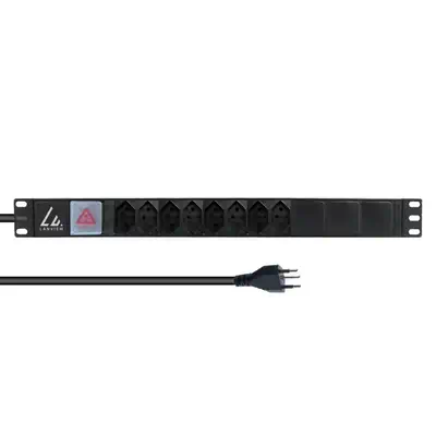 Lanview LVR-2MCH-SW-CH8 unité de distribution d'énergie 1U Noir - Rack et Armoire - visuel 1