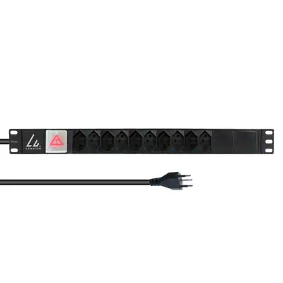 Lanview LVR-2MCH-SW-CH10 unité de distribution d'énergie 1U Noir - Rack et Armoire - visuel 1