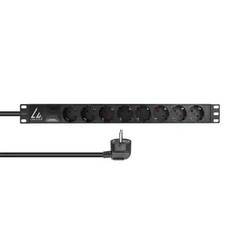 Avantages Lanview LVR-2MSCH-SPD-SCH8 unité de distribution d'énergie 8 sortie(s) CA 1U Noir