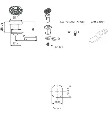 Lanview RAX640 accessoire de racks Jeu de serrures - Rack et Armoire - visuel 2