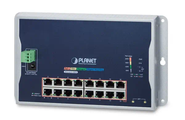 PLANET WGS-4215-16P2S commutateur réseau Géré L2 Gigabit Ethernet (10/100/1000) Connexion Ethernet,  - Switchs et Hubs - visuel 1