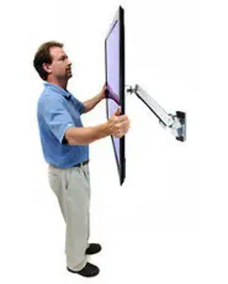 Ergotron Interactive Arm, HD 139,7 cm (55") Mur Aluminium - Support Fixe & Mobile - visuel 7