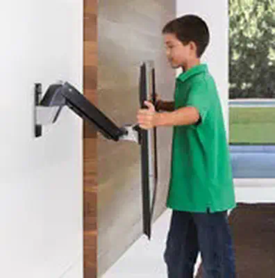 Ergotron Interactive Arm, HD 139,7 cm (55") Mur Aluminium - Support Fixe & Mobile - visuel 8