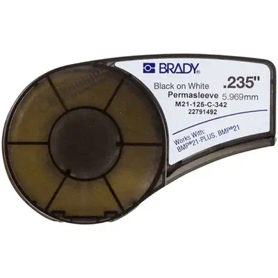 Brady M21-125-C-342 étiquette à imprimer Noir, Blanc - Autres consommables - visuel 1