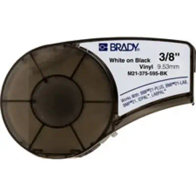 Brady M21-375-595-BK étiquette à imprimer Noir Imprimante d'étiquette adhésive - Autres consommables - visuel 1