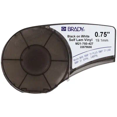 Brady M21-750-427 étiquette à imprimer Translucide, Blanc Imprimante d'étiquette adhésive - Autres consommables - visuel 1