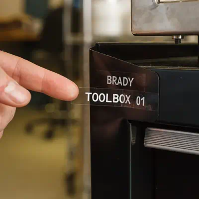 Brady M21-750-430-WT-CL étiquette à imprimer Transparent Imprimante d'étiquette adhésive - Autres consommables - visuel 2