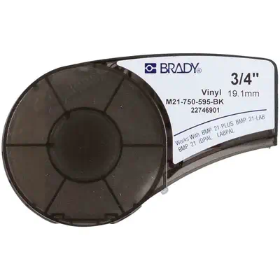 Brady M21-750-595-BK étiquette à imprimer Noir Imprimante d'étiquette adhésive - Autres consommables - visuel 1