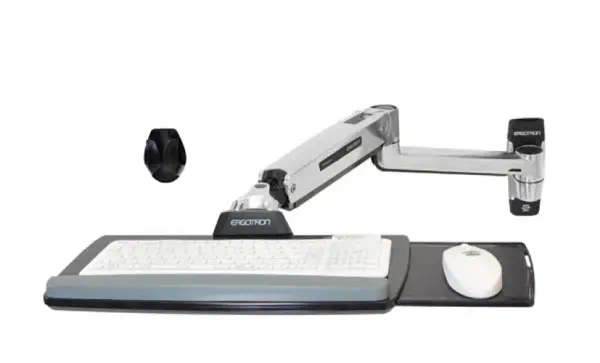 Ergotron LX Sit-Stand Wall Mount Keyboard Arm - Clavier - visuel 1