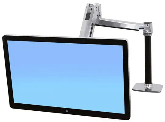 Ergotron LX Series LX HD Sit-Stand 116,8 cm Ergotron - visuel 1 - hello RSE - Ajustement confortable