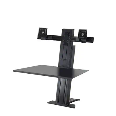 Ergotron WorkFit SR 61 cm (24") Bureau Noir - Support Fixe & Mobile - visuel 2