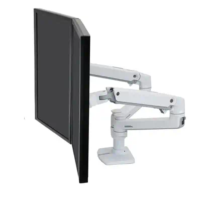 Ergotron LX Series 45-491-216 support d'écran plat pour bureau 68,6 cm (27") Blanc - Support Fixe & Mobile - visuel 3