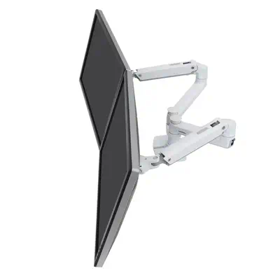 Ergotron LX Series 45-491-216 support d'écran plat pour bureau 68,6 cm (27") Blanc - Support Fixe & Mobile - visuel 1