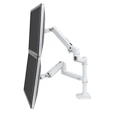 Ergotron LX Series 45-492-216 support d'écran plat pour bureau 61 cm (24") Blanc - Support Fixe & Mobile - visuel 1