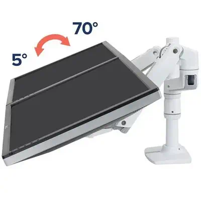 Ergotron LX Series 45-492-216 support d'écran plat pour bureau 61 cm (24") Blanc - Support Fixe & Mobile - visuel 3