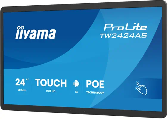 iiyama TW2424AS-B3P Écran d'affichage dynamique Écran plat interactif 60,5 cm (23.8") Wifi 450 cd/m² - Ordinateur tout en un - visuel 3