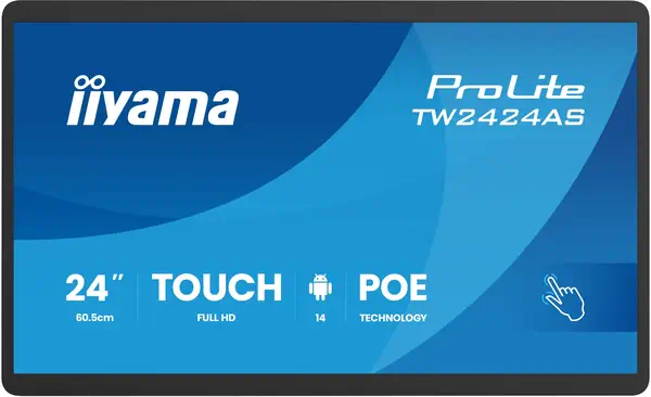 iiyama TW2424AS-B3P Écran d'affichage dynamique Écran plat interactif 60,5 cm (23.8") Wifi 450 cd/m² - Ordinateur tout en un - visuel 2