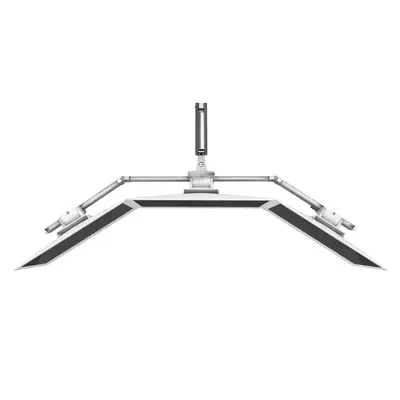 Ergotron Barre tri-écrans pour bras HX - Support Fixe & Mobile - visuel 2