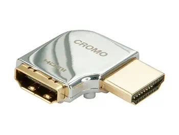 LINDY CROMO HDMI Adapter 90degree Right Connector type AM to AF livraison rapide