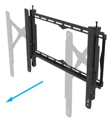B-Tech BT8443/B support pour téléviseur 190,5 cm (75") Noir - Support Fixe & Mobile - visuel 7