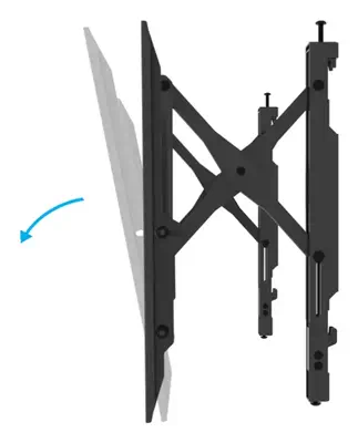 B-Tech BT8443/B support pour téléviseur 190,5 cm (75") Noir - Support Fixe & Mobile - visuel 6