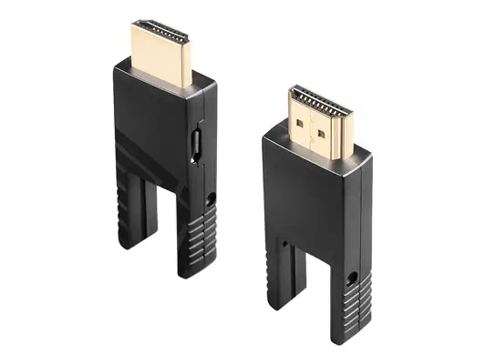 LINDY 10m Fibre Optic Hybrid Micro-HDMI 18G Cable with Detachable HDMI & DVI Connectors - Lindy - Câble RJ et Fibre optique - visuel 3