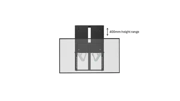 Vivolink VLMW-FLEXI-M support d'écran plat pour bureau 2,18 m (86") Mur Noir - Accessoire Affichage - visuel 3