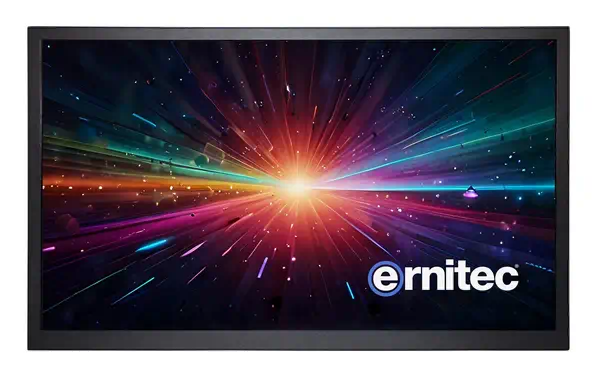 27 Surveillance monitor for 24/7 Use, Full HD 1 x HDMI 2.0, 1 x VGA, 1 x BNC out, 2 x BNC IN, 2 x Sp - Ernitec - Affichage dynamique - visuel 1