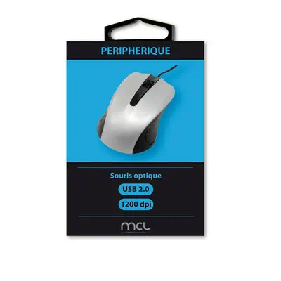 MCL SS-212U souris Bureau Ambidextre USB Type-A Optique 1200 DPI - Souris - visuel 4