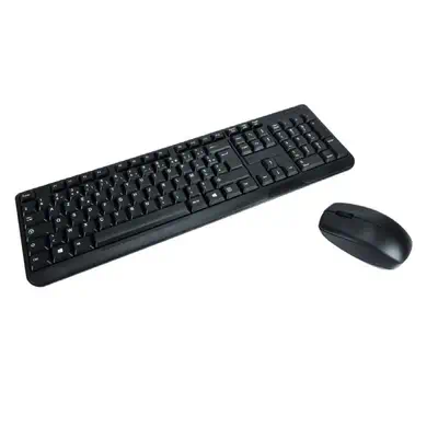MCL ACK-2012W/N clavier Souris incluse Universel RF sans fil AZERTY Français Noir - Pack Clavier, souris - visuel 1
