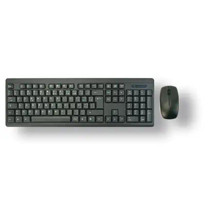 MCL ACK-2012W/N clavier Souris incluse Universel RF sans fil AZERTY Français Noir - Pack Clavier, souris - visuel 2