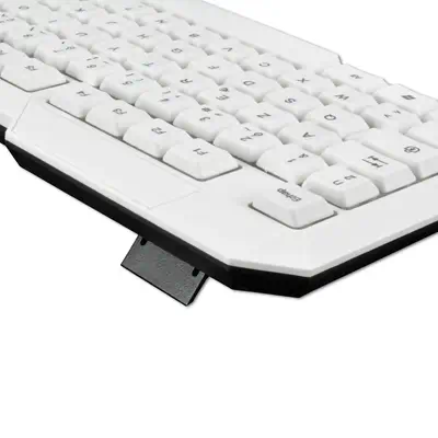 MCL ACK-2012/B clavier Souris incluse Universel USB AZERTY Français Blanc - Clavier - visuel 2