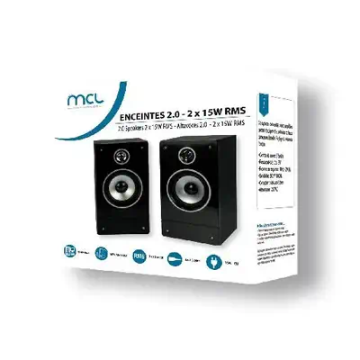 MCL HP-2015W haut-parleur Noir Avec fil 30 W - Casque Micro - visuel 4