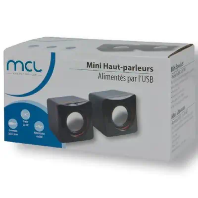 MCL HP-USB2/4 haut-parleur 2-voies Noir Avec fil 4 W - Casque Micro - visuel 5