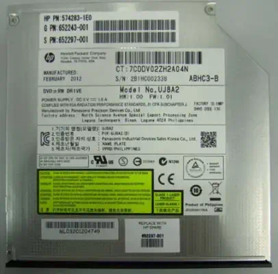 HPE 652297-001 lecteur de disques optiques Interne DVD±RW Noir - Lecteur Optique - visuel 1