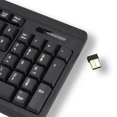 MCL ACK-301W/N clavier Universel RF sans fil AZERTY Français Noir - Clavier - visuel 4