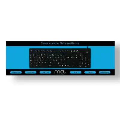MCL ACK-729/N clavier Universel USB + PS/2 AZERTY Français Noir - Clavier - visuel 6