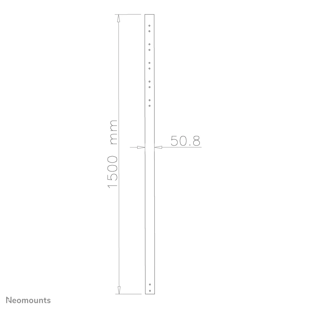 Vente NEOMOUNTS FPMA-CP150 Ceiling Extension Pole 150cm Neomounts au meilleur prix - visuel 4