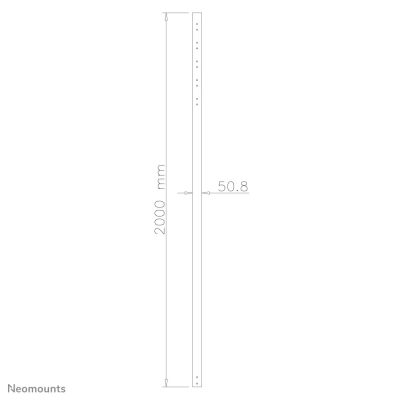 Vente NEOMOUNTS FPMA-CP200 Ceiling Extension Pole 200cm Neomounts au meilleur prix - visuel 4