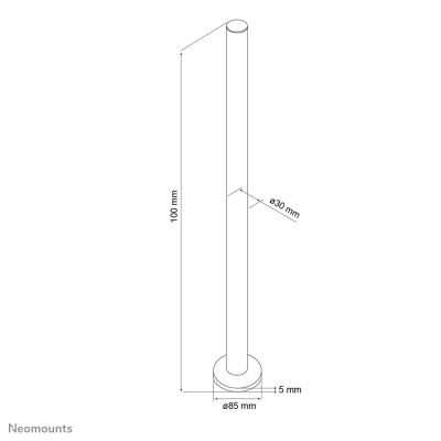 Vente NEOMOUNTS FPMA-D9POLE 100cm Desk Pole Ceiling FPMA-D910.-D920.-D930 Neomounts au meilleur prix - visuel 2