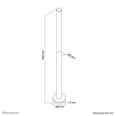 Vente NEOMOUNTS FPMA-D9POLE 100cm Desk Pole Ceiling Neomounts au meilleur prix - visuel 4
