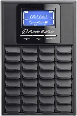 PowerWalker VFI 1000C LCD alimentation d'énergie non interruptible Double-conversion (en ligne) 1 kV - Onduleur - visuel 3