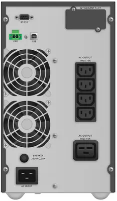 PowerWalker VFI 3000 TG alimentation d'énergie non interruptible Double-conversion (en ligne) 3 kVA  - Onduleur - visuel 2
