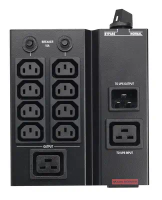 PowerWalker MBS/PDU IEC 1-3kVA unité de distribution d'énergie 9 sortie(s) CA Noir - Rack et Armoire - visuel 3